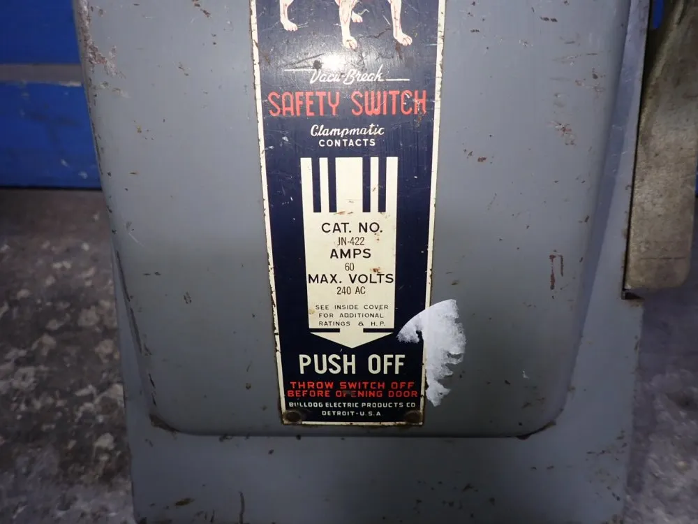 Bulldog Electric Company 60 Amps Fusible Disconnect - Jn-422