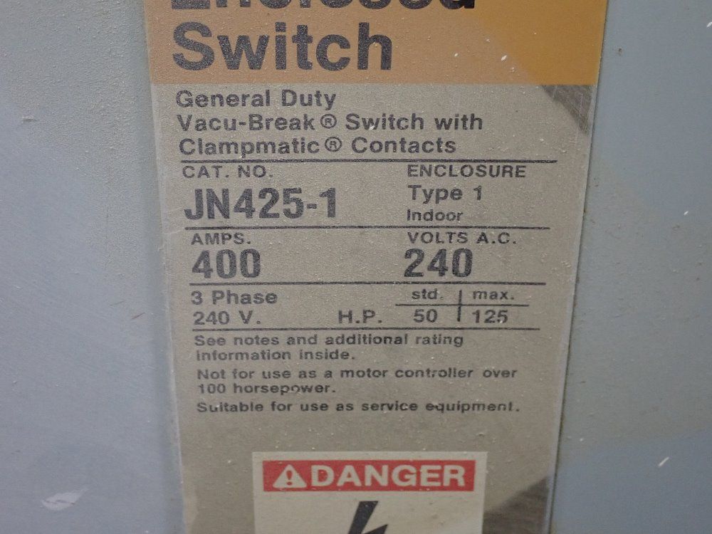 Ite 400 Amp Non-fusible Disconnect - Jn425-1
