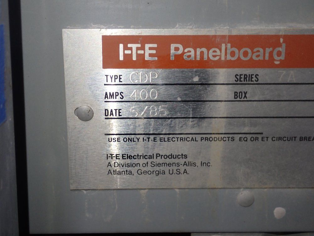 Ite 400 Amp Panelboard - Cdp