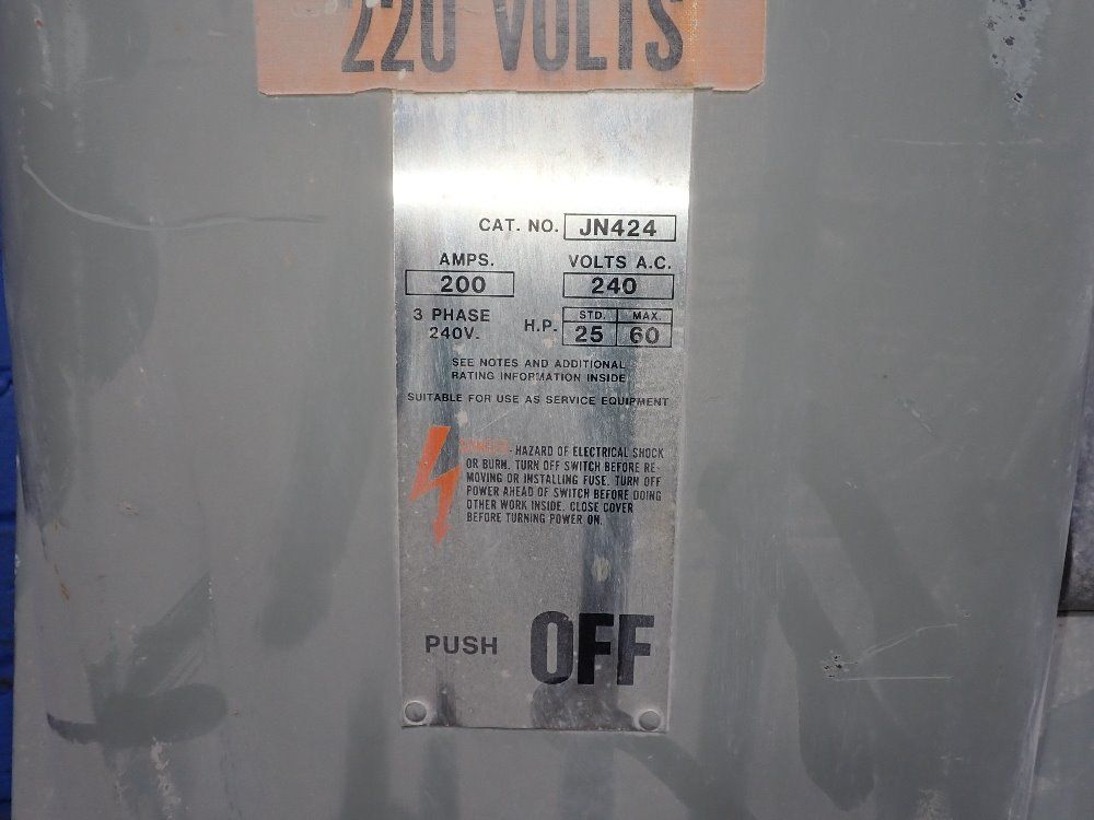 Gould 200 Amp Fusible Disconnect - Jn424