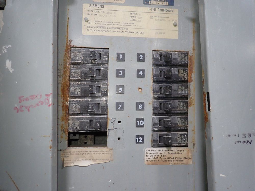 Siemens 100 Amp Panelboard - Ubb1213l