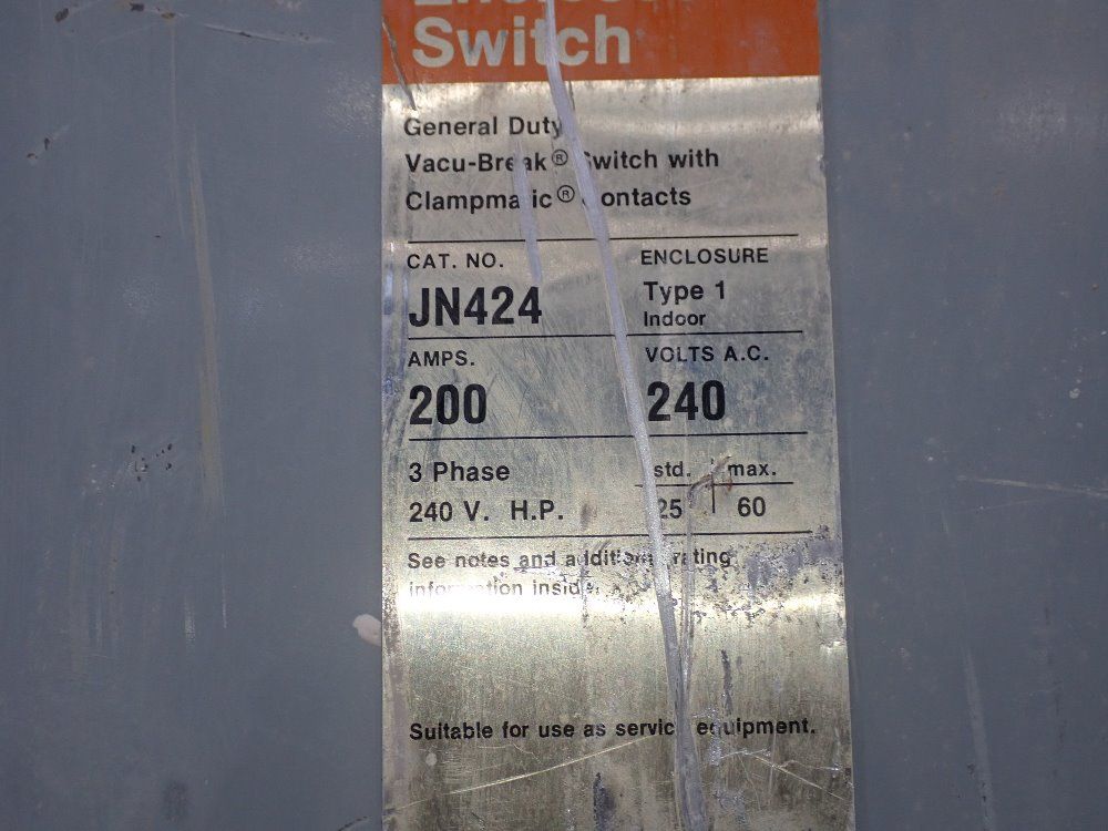Ite 200 Amp Non-fusible Disconnect - Jn424