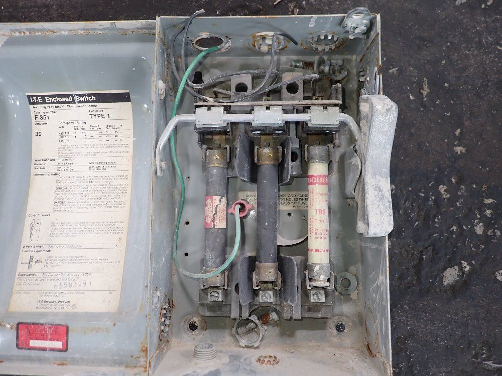 Ite 30 Amp Fusible Disconnect - F351