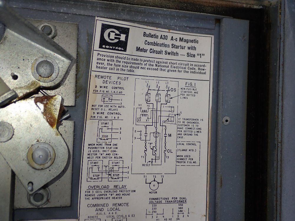 Cuttler-hammer Combination Starter