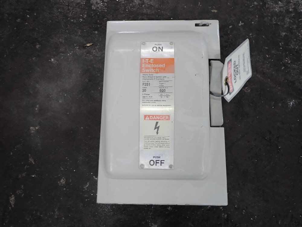 Ite 30 Amp Fusible Disconnect - F351