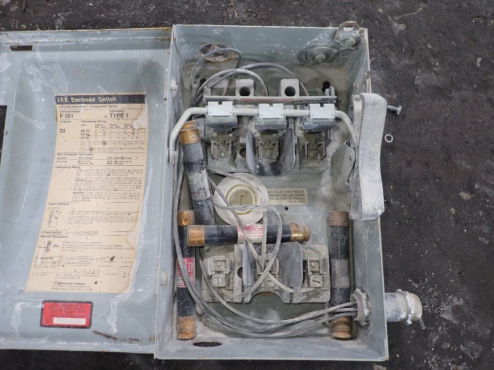 Ite 30 Amp Fusible Disconnect - F-351