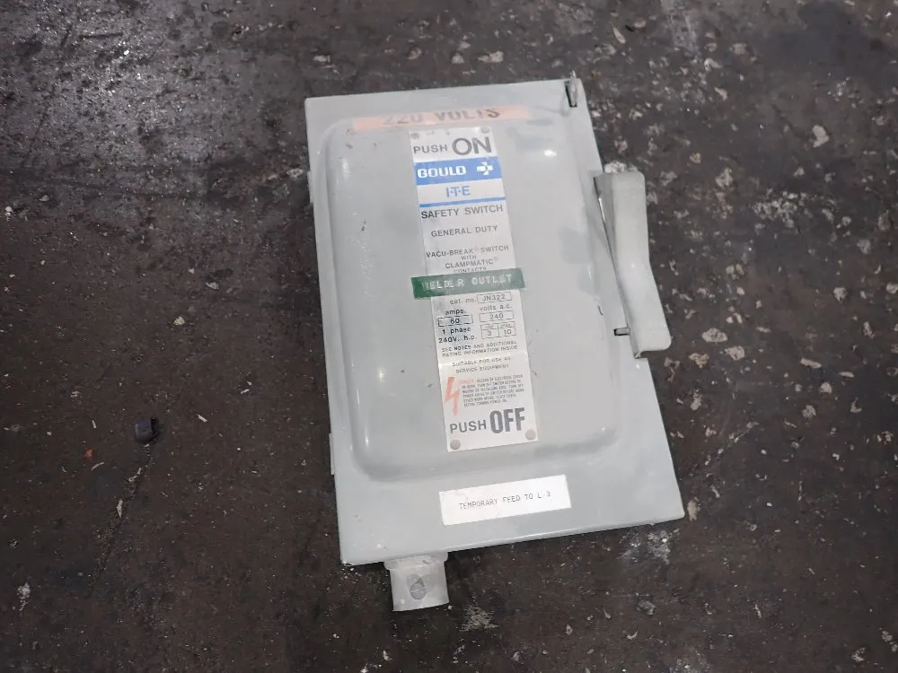 Gould 60 Amp Fusible Disconnect - Jn 322