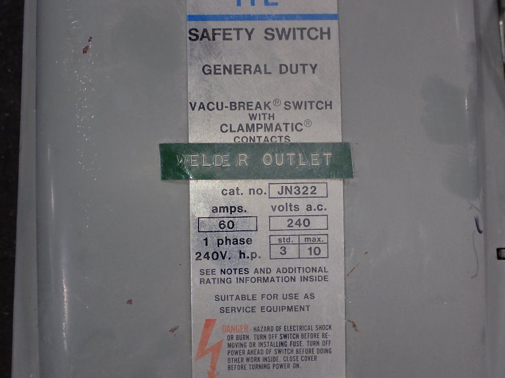 Gould 60 Amp Fusible Disconnect - Jn 322