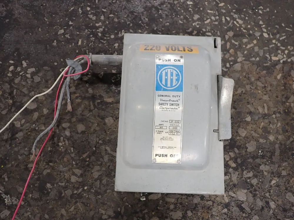Ite 60 Amp Fusible Disconnect - Jf-322
