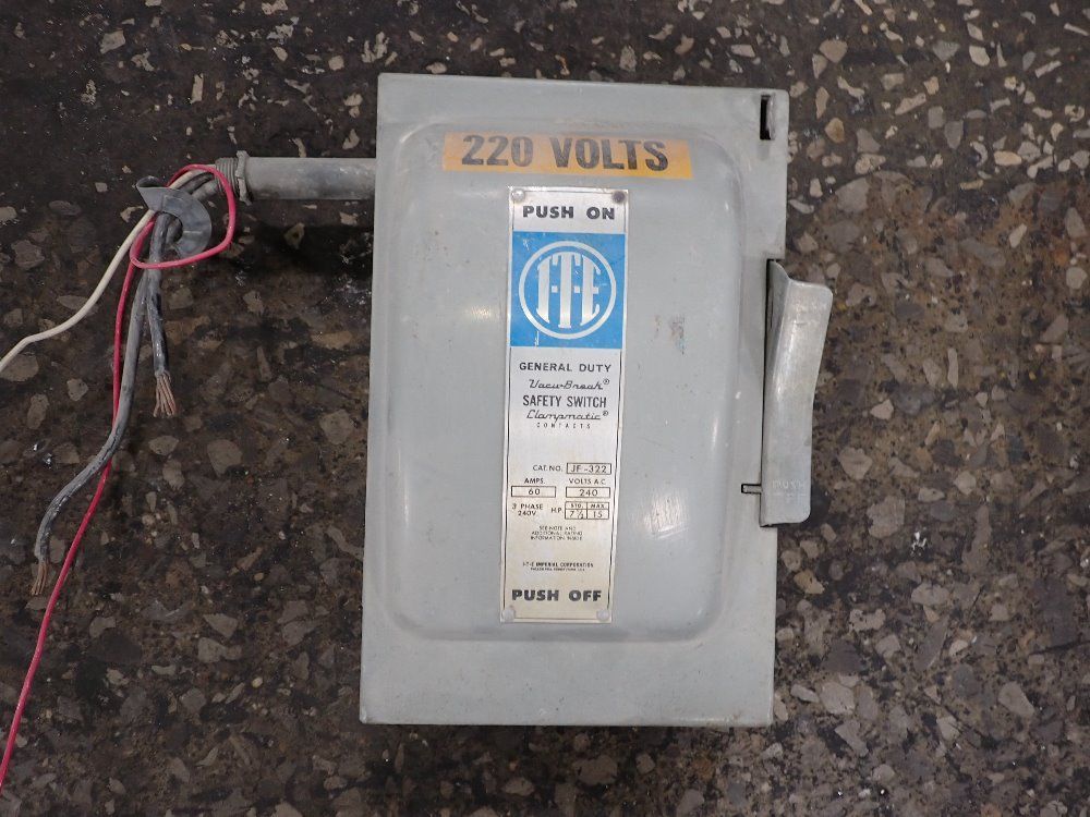 Ite 60 Amp Fusible Disconnect - Jf-322