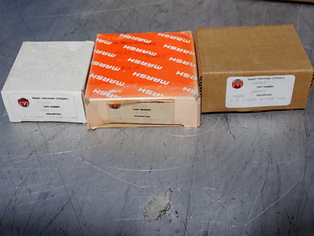 Marsh Instrument Gauges, Qty: 28