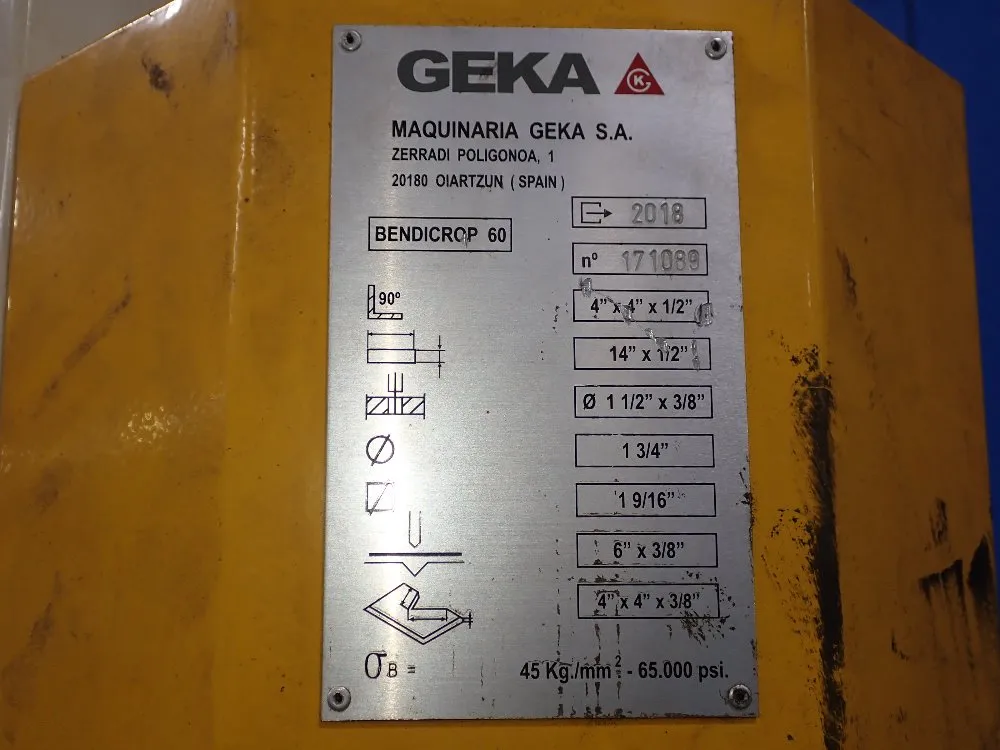 Geka Ironworker - Bendicrop 60