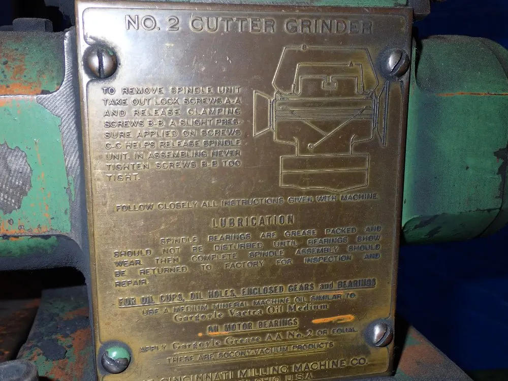 Cincinnati 36" X 5" Table Cutter Grinder - No. 2
