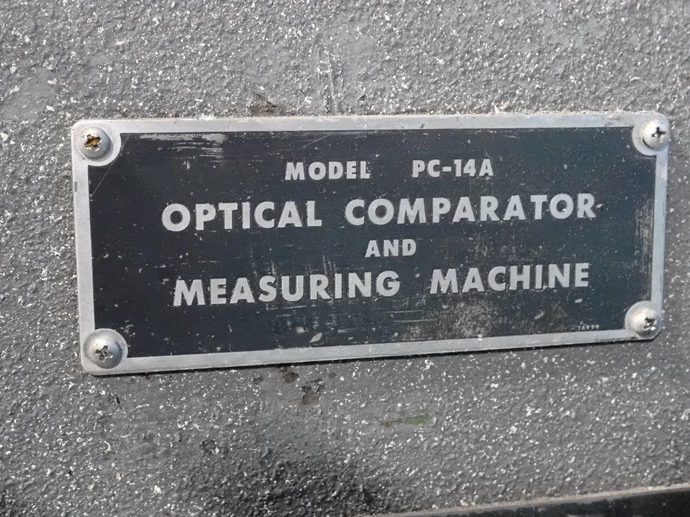 Jones & Lamson 14" Optical Comparator - Pc-14a