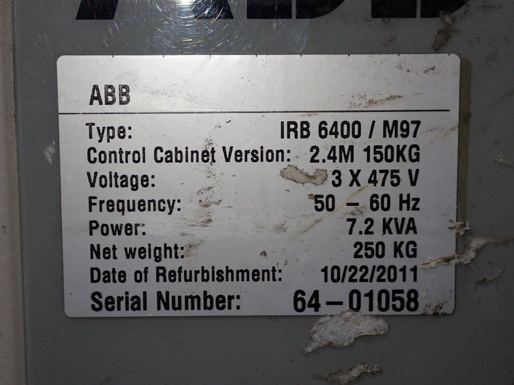 Abb Robot - Irb 6400/m97