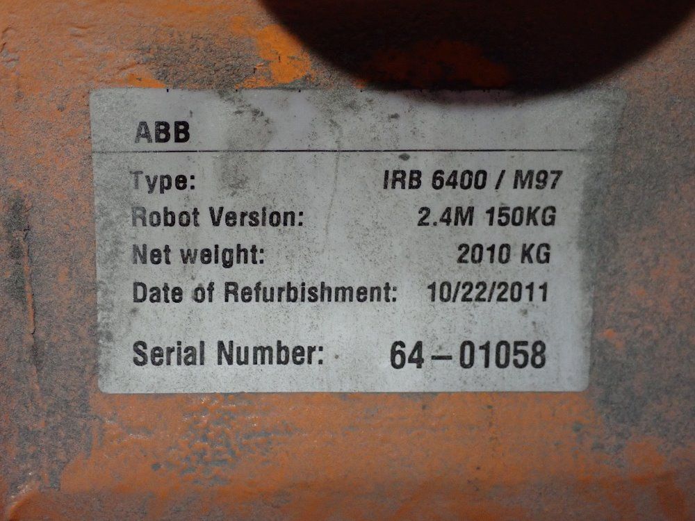 Abb Robot - Irb 6400/m97