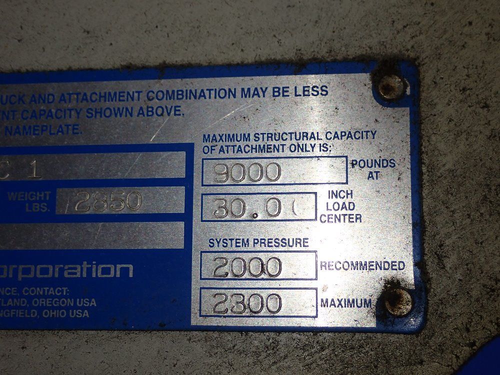 Cascade 9000 Lbs Forklift Clamp - 90f-rcf-01c-1