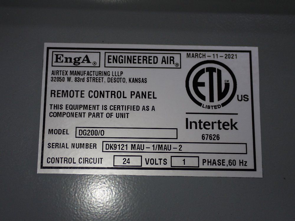 Enga Control Cabinet - Dg200/0