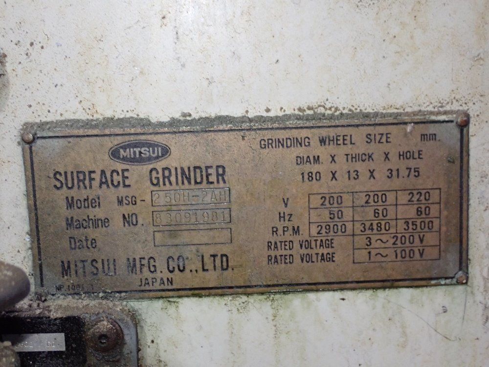 Mitsui Surface Grinder