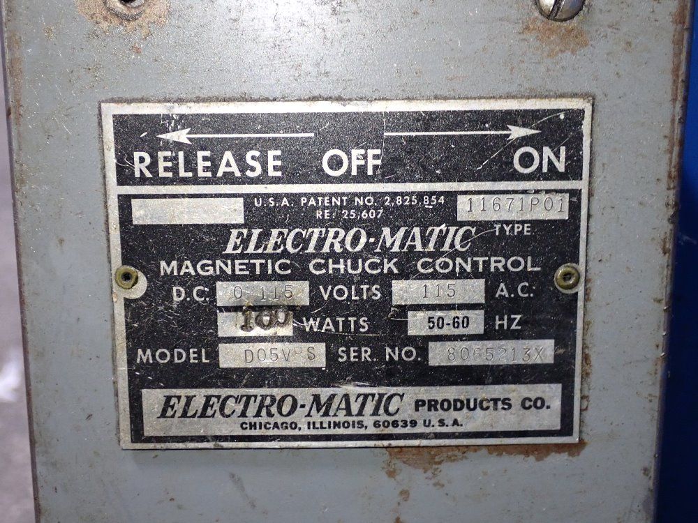 Reid 5" X 10 1/2" Surface Grinder