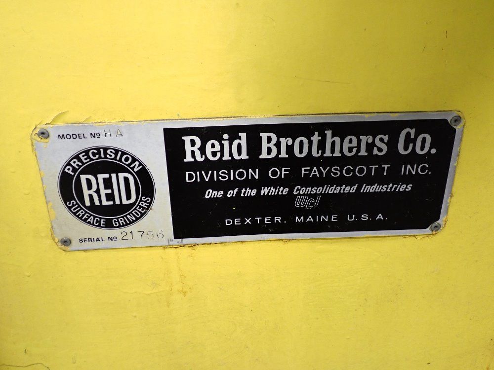 Reid 5" X 10 1/2" Surface Grinder
