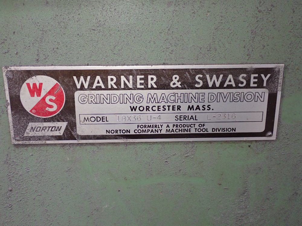 Warner & Swasey 30" Cylindrical Grinder
