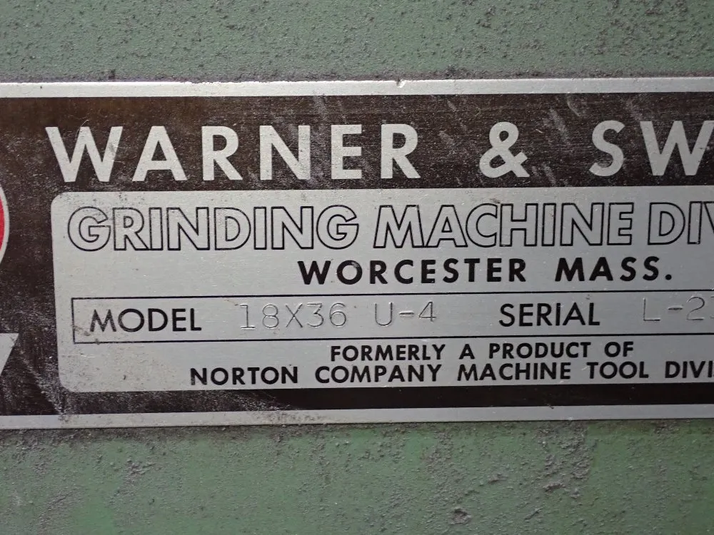 Warner & Swasey 30" Cylindrical Grinder