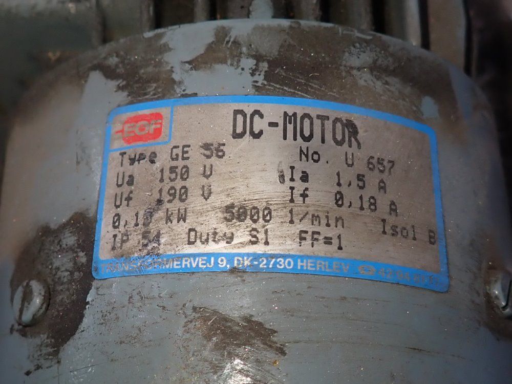 Eof 0.10 Kw Gear Drive - Ge 56