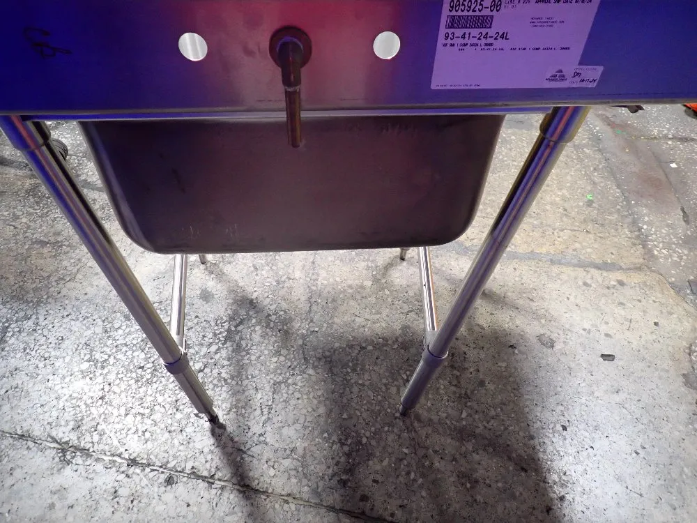 Advance Tabco 24"x12" Sink - 93-41-24-24l