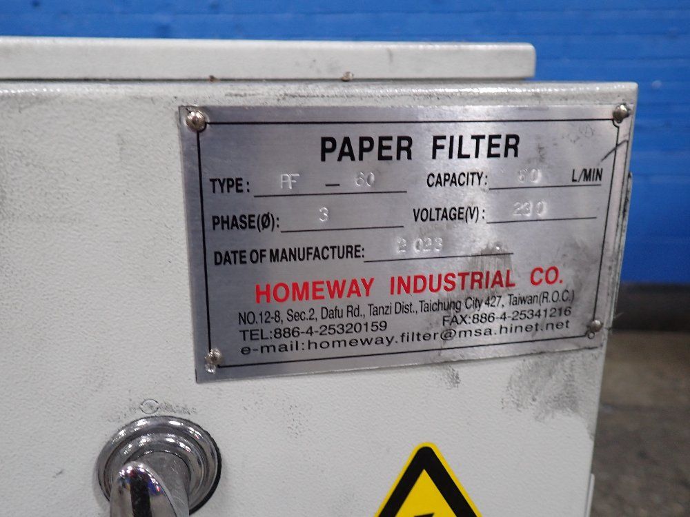 Homeway Industrial Co Paper Filter And Magnetic Seperator - Pf-60