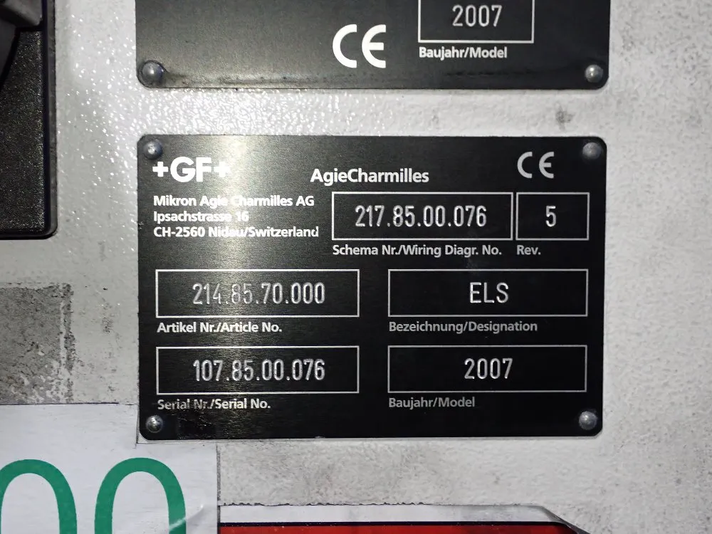 Mikron 24 1/2" X 27 1/2" Cnc Vmc - Hsm 600