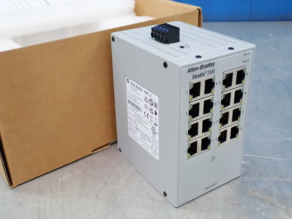 Allen Bradley Stratix 2000 Ethernet Unmanaged Switch - 1783-us16t