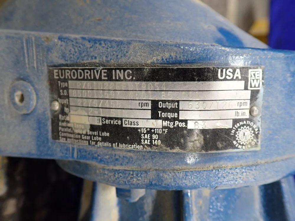 Eurodrive, Inc 1.2 Hp Gear Drive