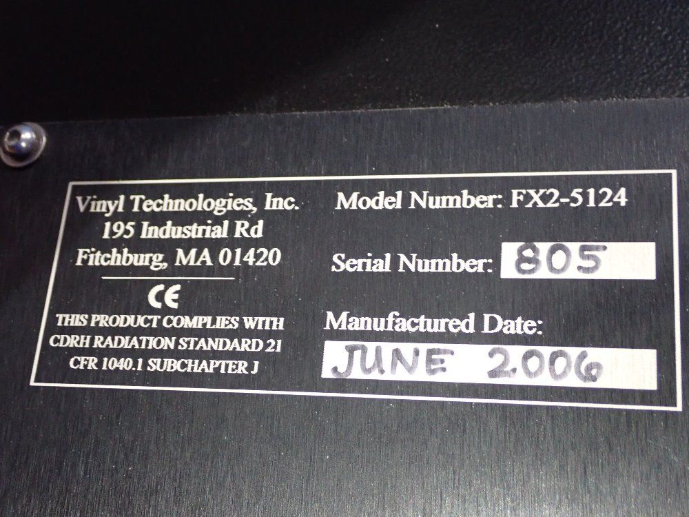 Vinyl Tech Laser Cutter - Fx2-5124