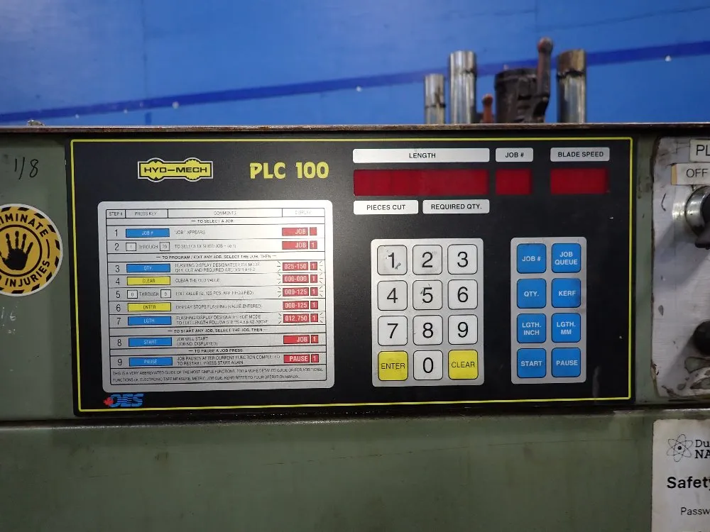 Hyd-mech 13 1/2" X 19" Horizontal Band Saw - H-12a