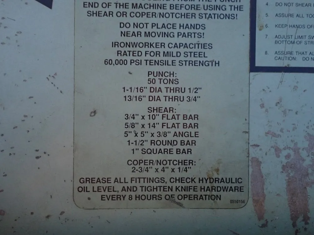 Piranha 50 Ton Ironworker - P50