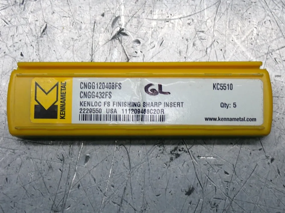 Kennametal Milling Inserts 5 Pkgs - Cngg120408fs