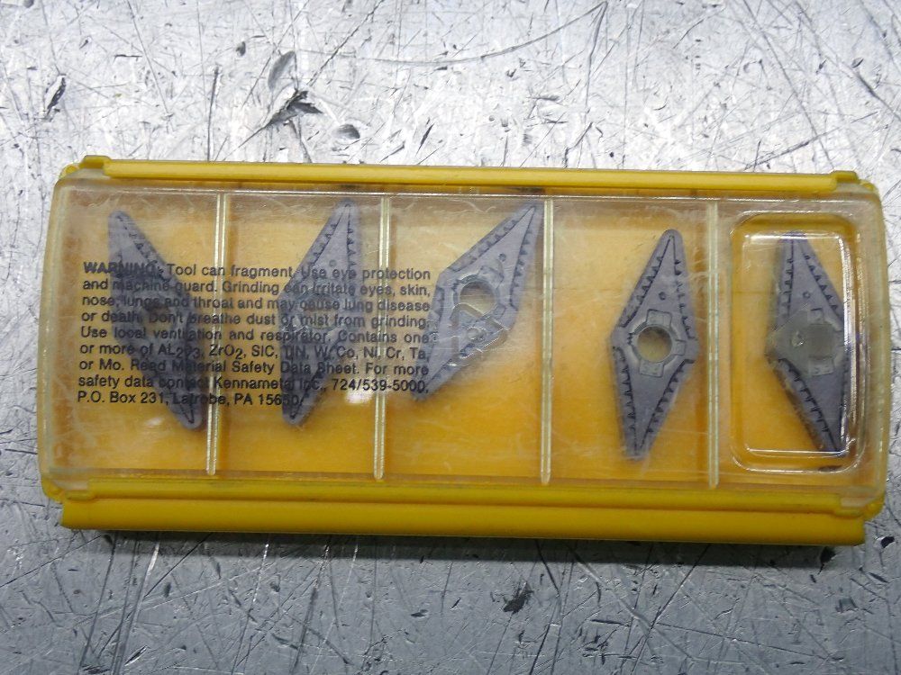 Kennametal Milling Inserts 5 Pkgs - Vngg160412fs