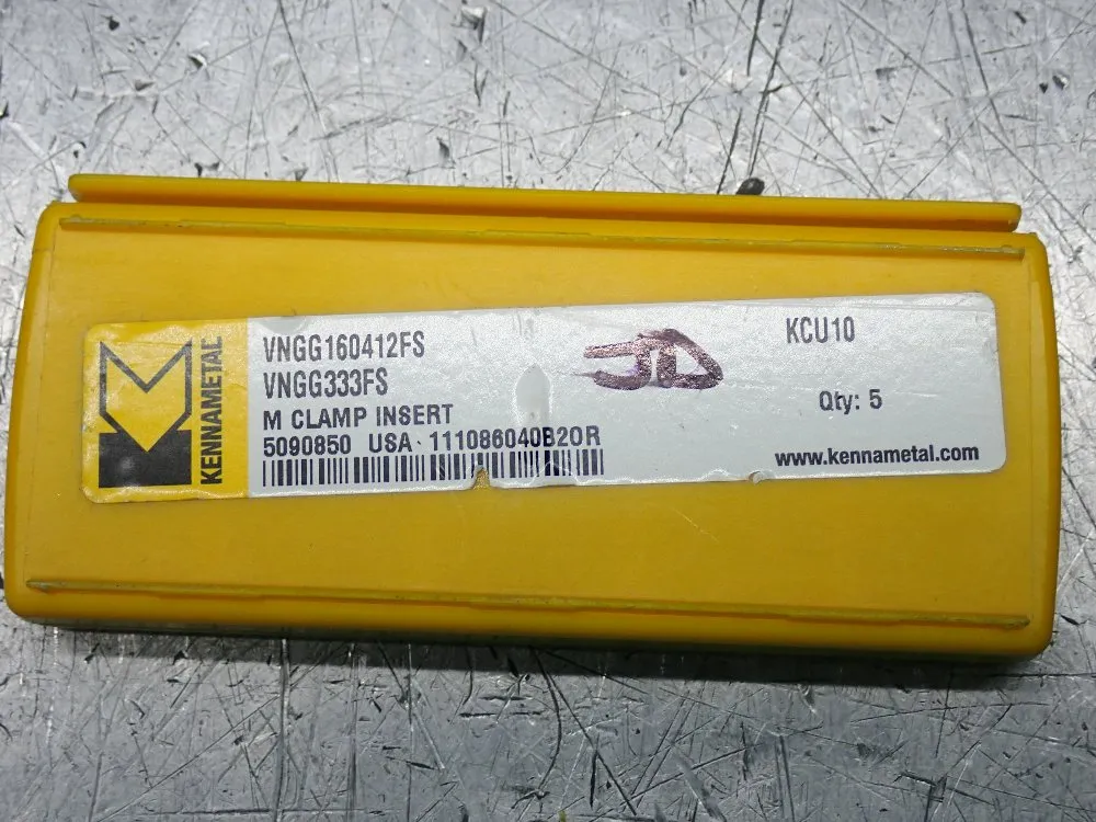 Kennametal Milling Inserts 5 Pkgs - Vngg160412fs