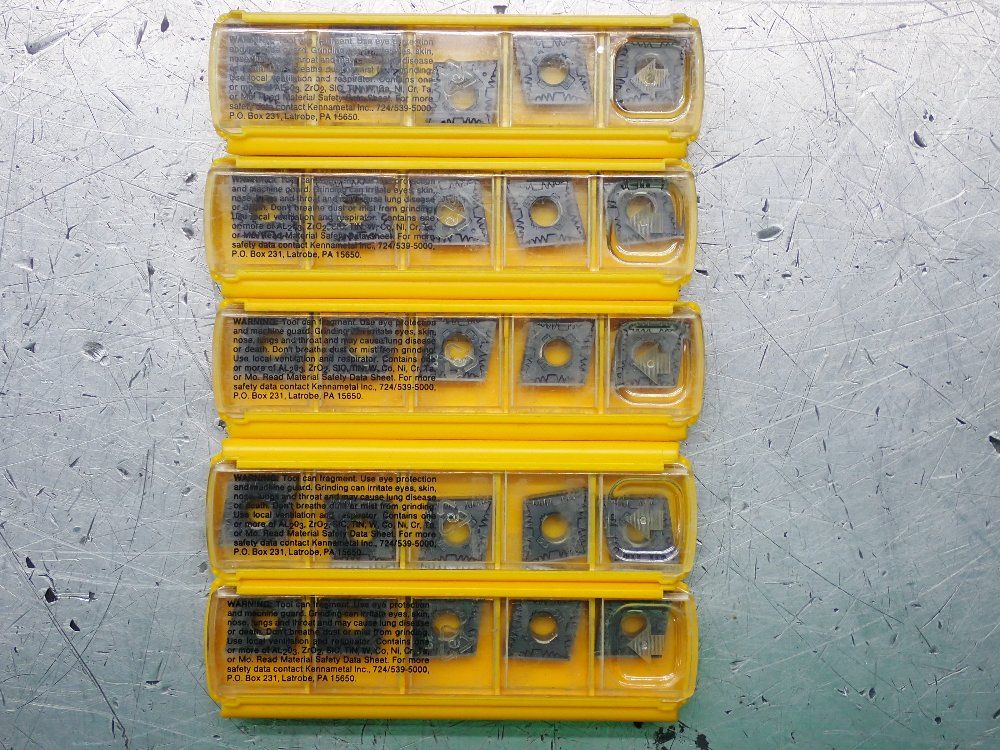 Kennametal Milling Inserts 5 Pkgs - Cngg12040fs