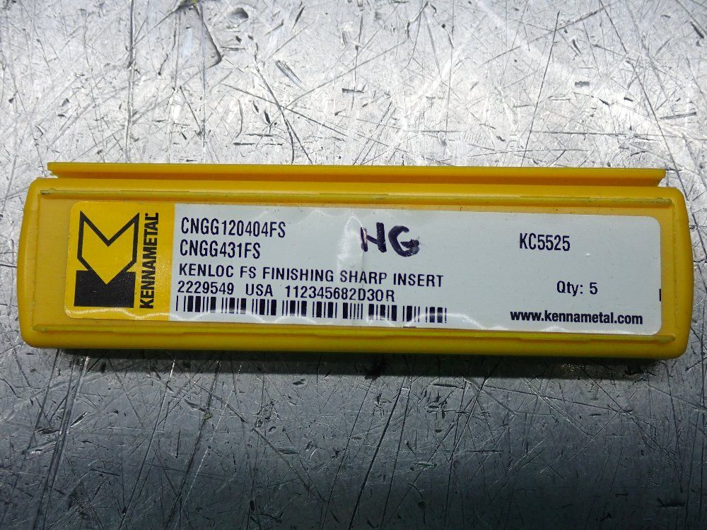 Kennametal Milling Inserts 5 Pkgs - Cngg12040fs