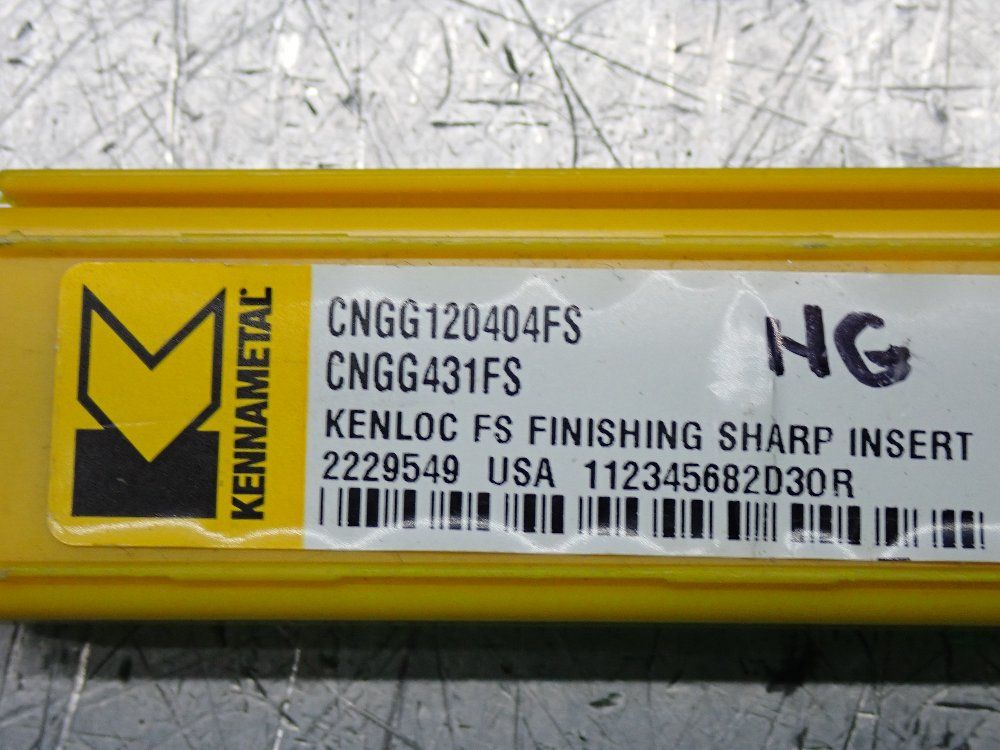Kennametal Milling Inserts 5 Pkgs - Cngg12040fs