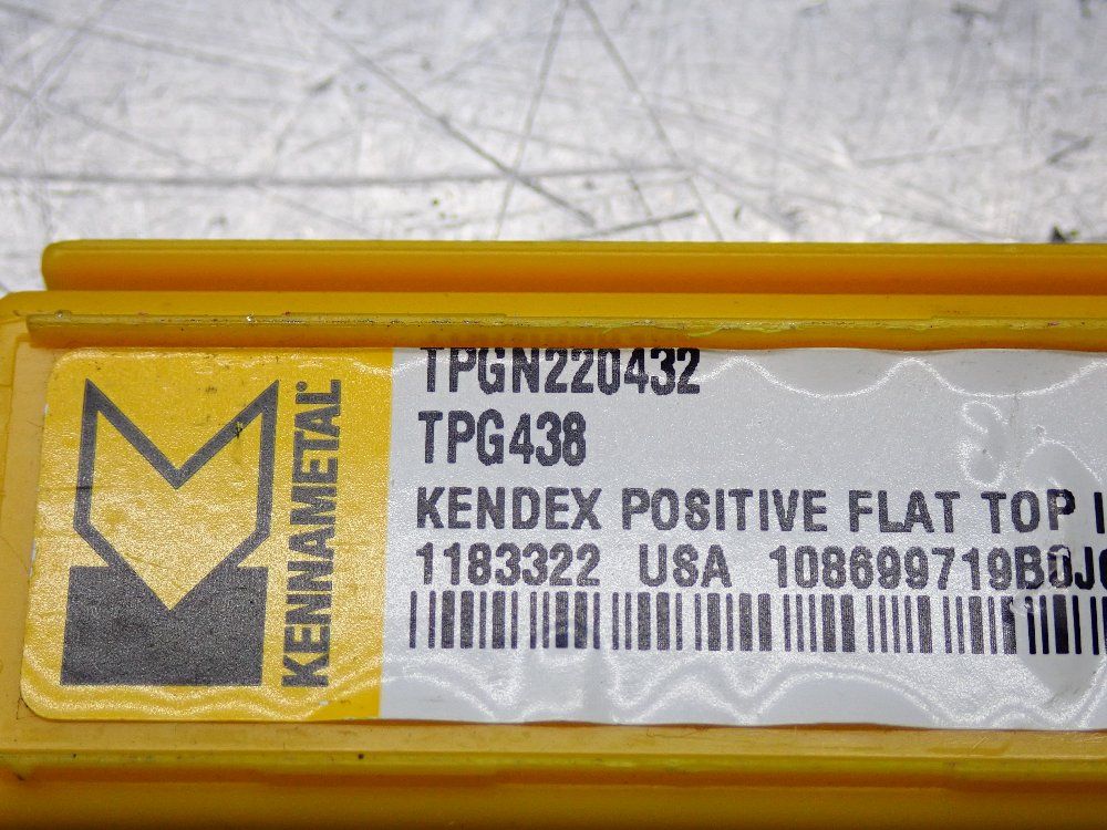 Kennametal Milling Inserts 5 Pkgs - Tpgn220432