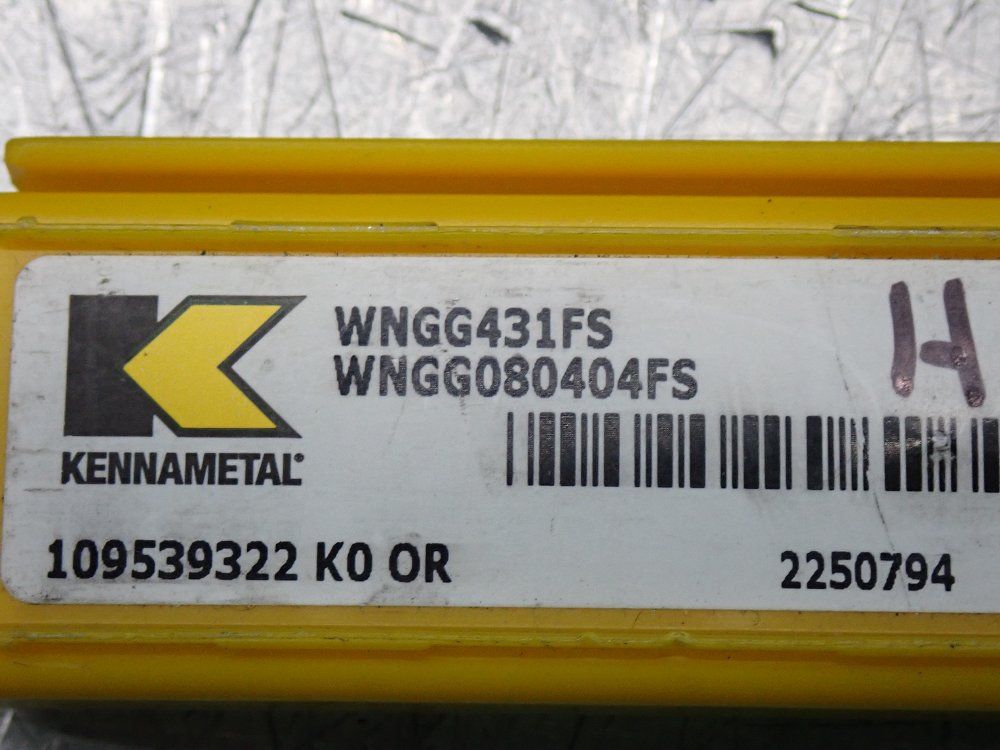 Kennametal Milling Inserts 4 Pkgs - Wngg431fs