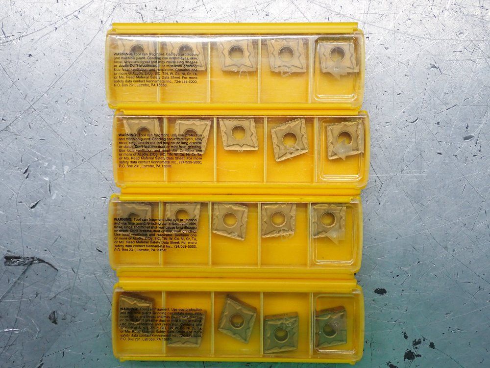Kennametal Milling Inserts 4 Pkgs - Cnmg542mg