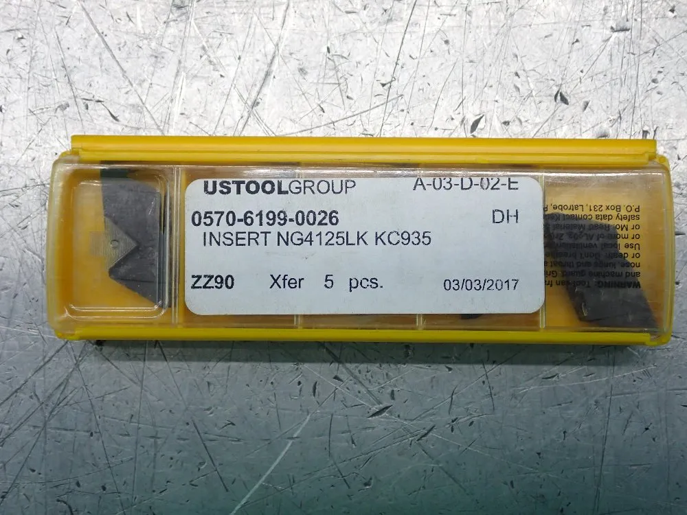 Kennametal Milling Inserts 3 Pkgs - Ng4125lk