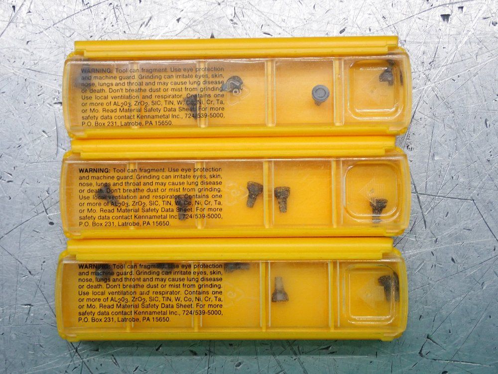Kennametal Milling Inserts 3 Pkgs - Rcmk152