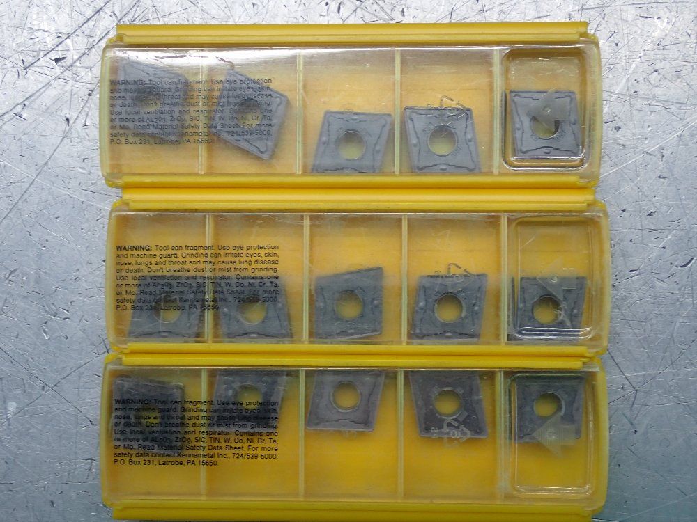 Kennametal Milling Inserts 3 Pkgs - Cnmg542mp