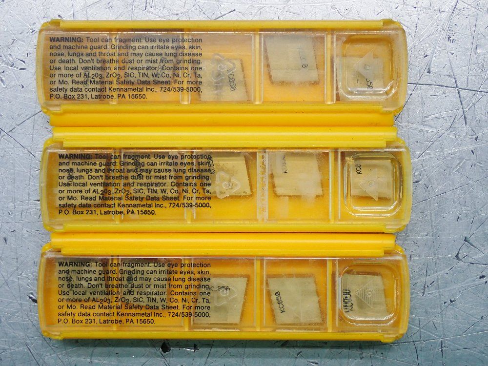 Kennametal Milling Inserts 3 Pkgs - Cpg421