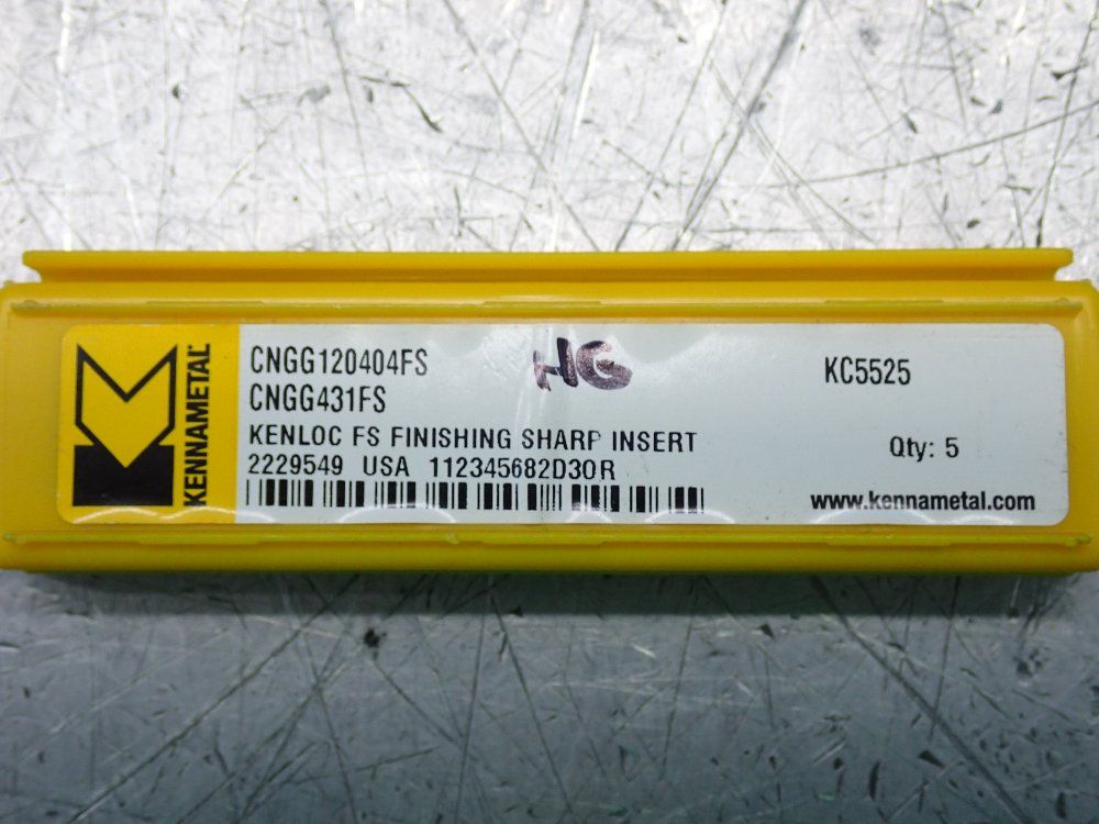 Kennametal Milling Inserts 3 Pkgs - Cngg120404fs